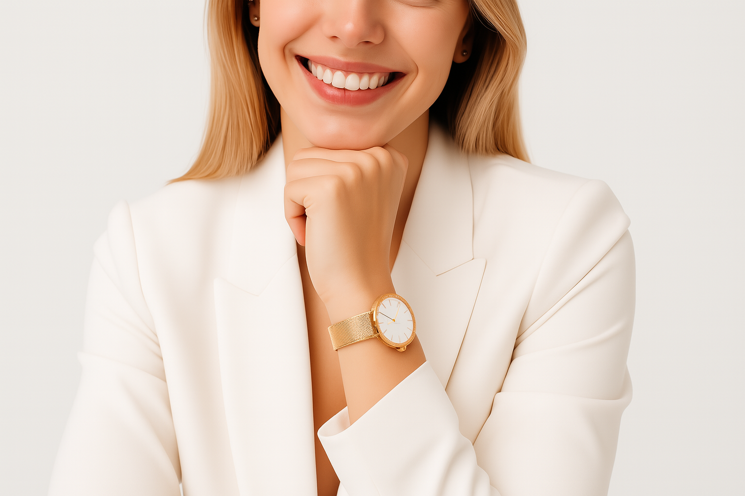 Professional Woman Wearing Watch